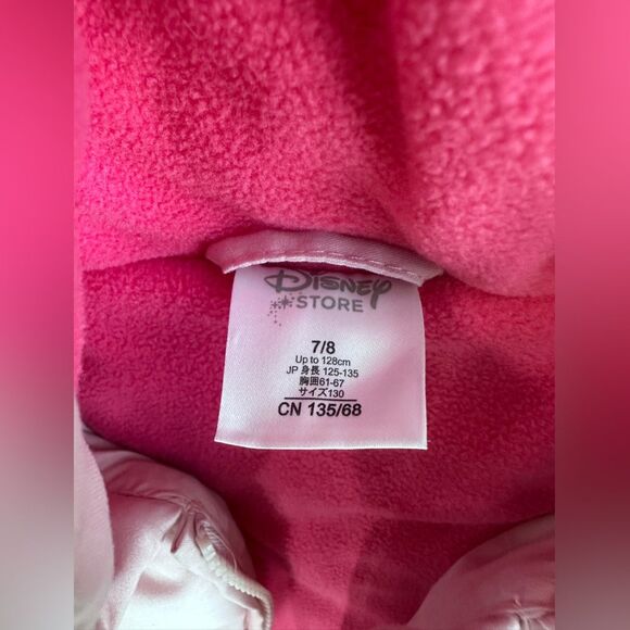 Disney Store Princess Puffer Coat 7/8, Pink - Picture 2 of 6